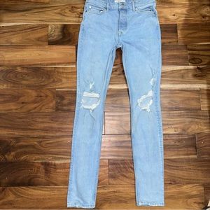 Light Blue Relaxed Denim Jeans